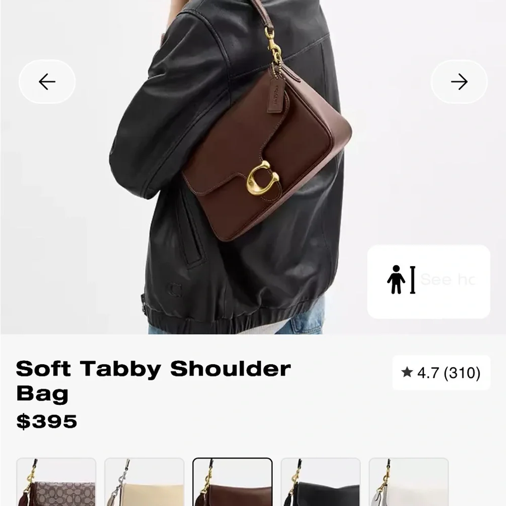 Coach Soft Tabby Shoulder Bag - Dark Brown - Picture 2 of 13